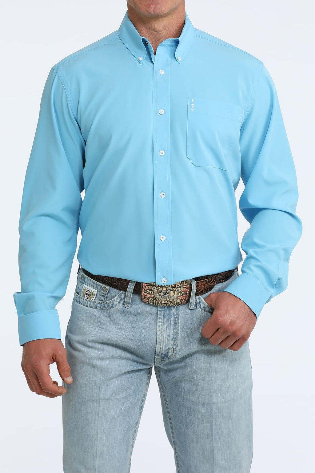 Traditional Modern Fit ~ Light Blue 9593540903153