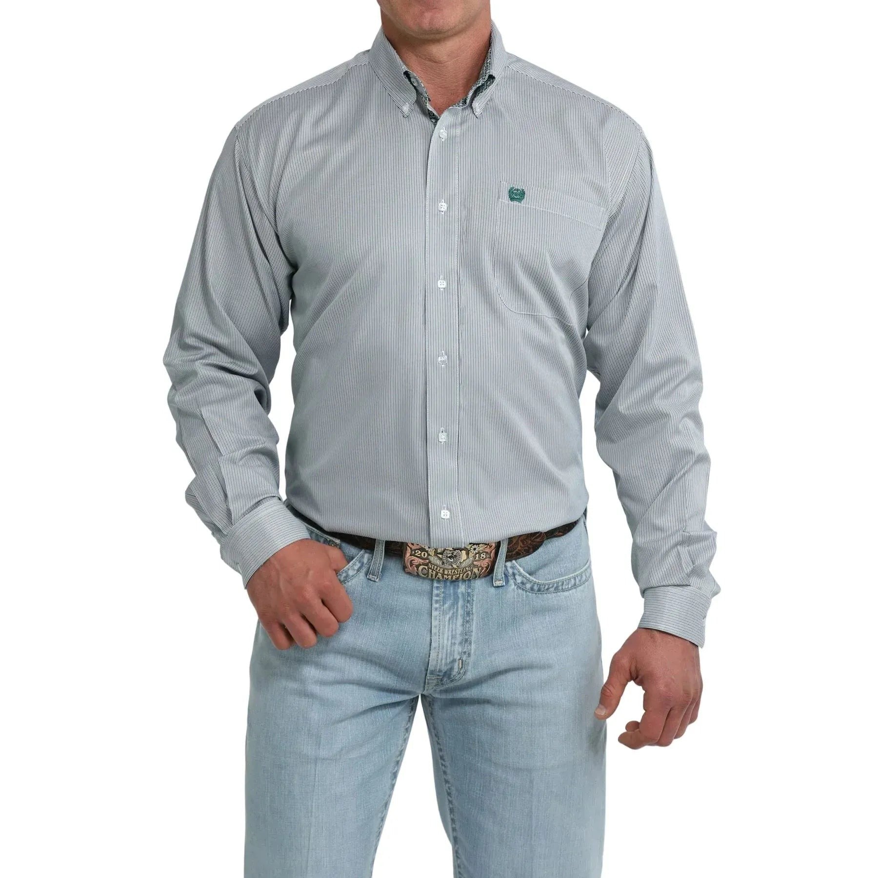 Traditional Stripe Button Down 9655623155953