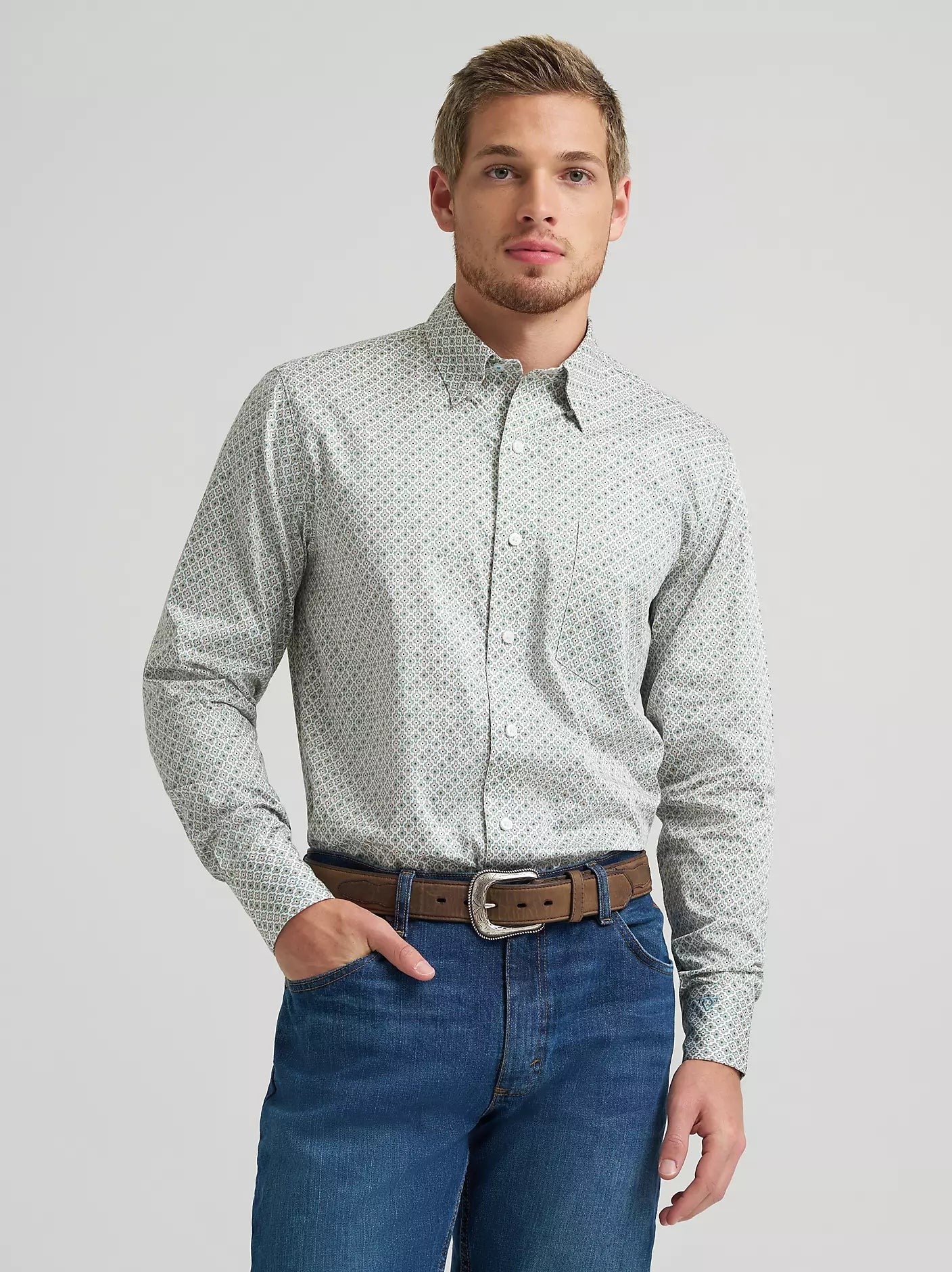 Country Style Button Down Classic Style 9536260079857